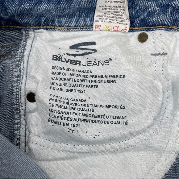 Silver Jeans Lola Bootcut Distressed Sz 29x33 - Picture 5 of 12